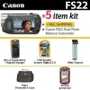 Troubleshooting, manuals and help for Canon FS22Kit2-BFLYK1 - FS22 Dual Flash Memory Camcorder 3420B001AA