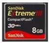 Troubleshooting, manuals and help for SanDisk SDCFX3-008G-A31 - Extreme III Flash Memory Card