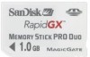 Troubleshooting, manuals and help for SanDisk SDMSGX3-1024R - RapidGX 1 GB Memory Stick Pro Duo