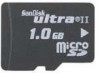 Troubleshooting, manuals and help for SanDisk SDSDQU1024 - Ultra II 1GB MicroSD TransFlash Card