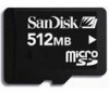Troubleshooting, manuals and help for SanDisk SDSDSQ-512-A10M - TransFlash MicroSD Memory Card 512 MB