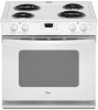 Troubleshooting, manuals and help for Whirlpool WDE101LVQ - DROP-IN RANGES STANDARD CLEAN