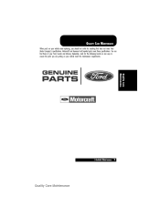 2004 Ford Grand Marquis Owner Manual and Maintenance Schedule Ford Motor Company