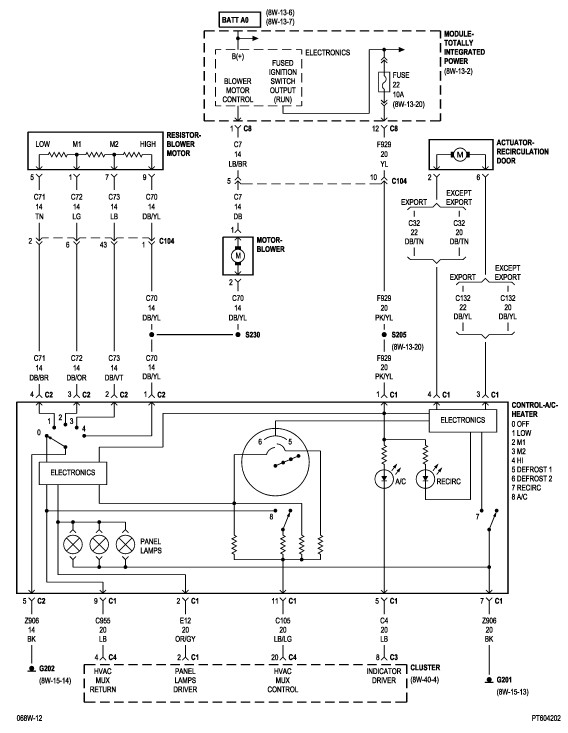 A C Wiring Diagram 2005 Chrysler Pt