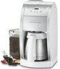 Troubleshooting, manuals and help for Cuisinart DGB-600BCW - Grind & Brew Thermal Coffeemaler