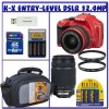 Get support for Pentax K-x 18-55mm Red & 55-300mm Black - K-x 12.4MP Digital SLR