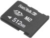 Troubleshooting, manuals and help for SanDisk SDMSM2-512-A10AM - 512 MB Memory Stick Micro M2
