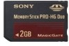 Get support for Sony MSEX2G - 2GB Memory Stick Pro-HG Duo