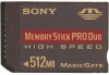 Troubleshooting, manuals and help for Sony MSXM512N - 512 MB Memory Stick Pro-Duo High Speed