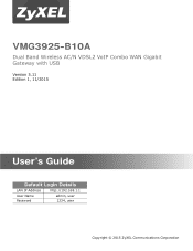 ZyXEL VMG3925 Manuals