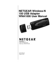 Netgear WNA1000 - Wireless-N 150 USB Adapter Manuals