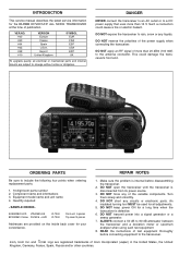 Icom IC-7000 Support and Manuals