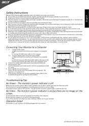 Acer G205HV Manuals