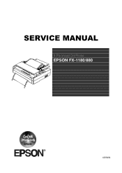 Epson FX 890 - B/W Dot-matrix Printer Manuals