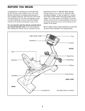 NordicTrack Sl720 Bike Support