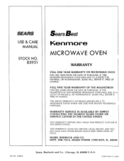 What Are The Dimensions/measurement Of My Kenmore Microwave Model 721.